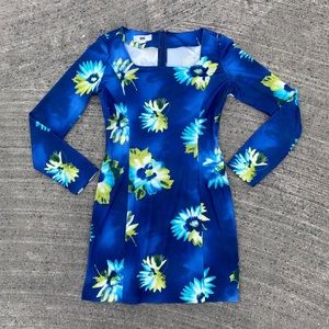 90s floral mini dress